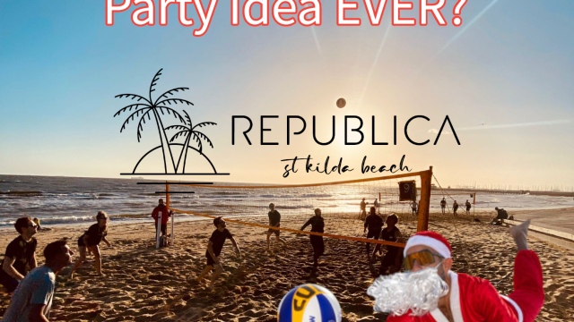 Republica Beach Volleyball St Kilda Christmas Party 1x1