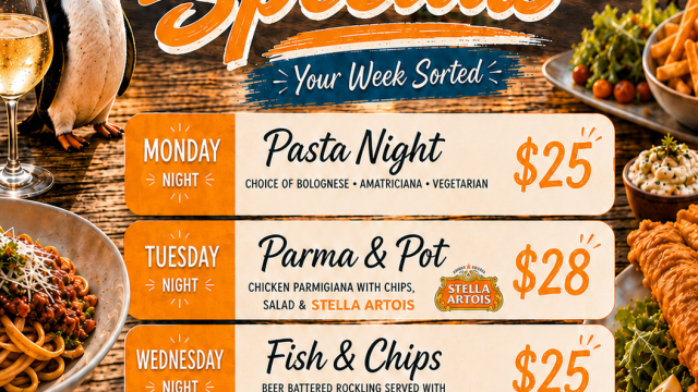 Weekly Specials at Beachcomber St Kilda Beach